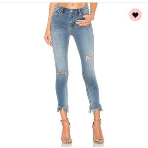 Free people frayed skinny jean